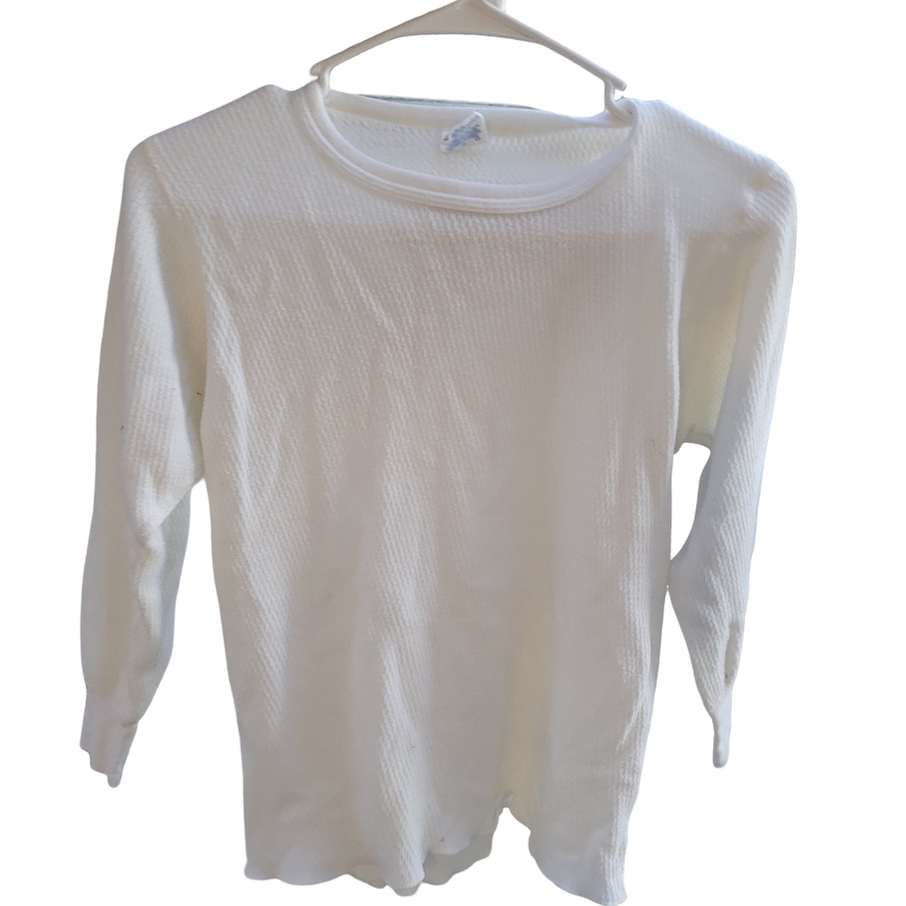 J.E. Morgan Boys' Arctex Thermal Long Johns Top White XL 18–20